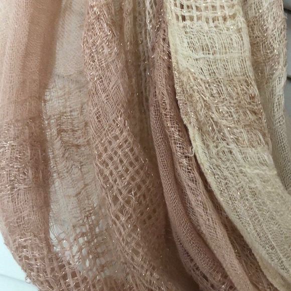 Rose gold infinity scarf. - Picture 4 of 5